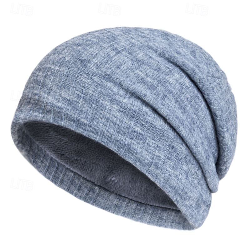 Homens Unisexo Gorro Chapéus de inverno Gorros 骷髅头毛线帽 Chapéu de malha Preto Vinho 100% Acrílico Tricotado Aconchegante Roupa Diária Para Noite Cor Sólida / Simples Quente de 2025 por $12.99 –P6