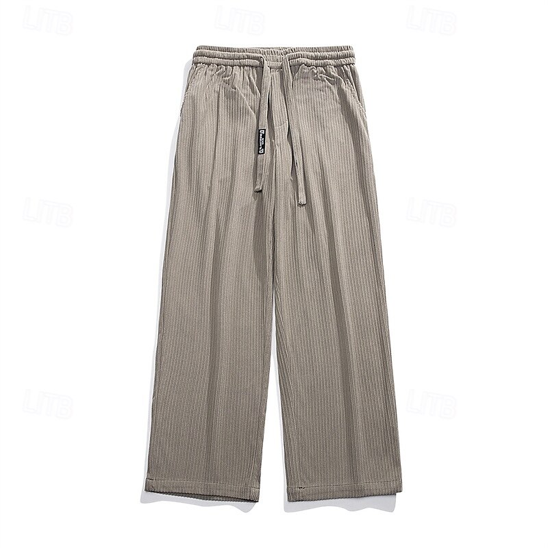 Per uomo Pantaloni di velluto a coste Pantaloni Pantaloni casual A cordoncino Vita elastica Gamba dritta Liscio Comfort Caldo Lunghezza intera Esterno Informale Giornaliero Sportivo Di tendenza Nero del 2025 a $22.99 –P6