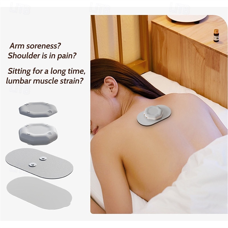 Portable Cordless TENS Massage Patch Pain Relief Muscle Stimulation Patch Rechargeable with Charging Case Electric Pulse Patch for Relaxation 2025 - $39.99 –P1