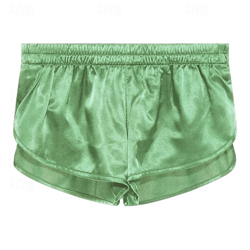 Per uomo 1 confezione Biancheria intima Boxer Miscela di fibre chimiche Traspirante Morbido Liscio Vita normale Argento Nero del 2025 a $18.99 –P9