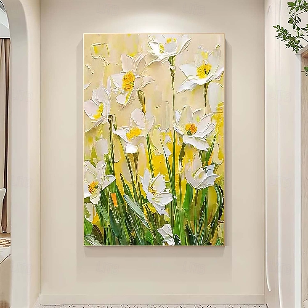Large Flower Landscape Oil Painting On Canvas Pastel Floral Painting Spring Flower Scenery Painting Large Wall Art Living Room Decor Colorful floral Oil Painting Large Wall Art flower oil painting 2026 - $94.99 –P4