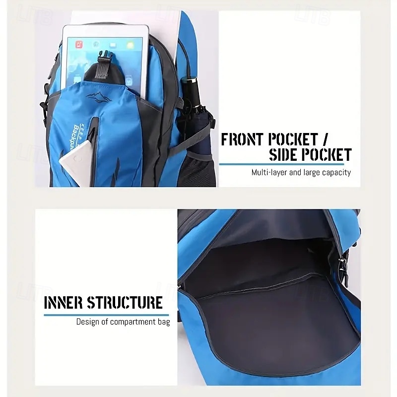 2025年 20-35 L ハイキング用デイパック リュックサック ジッパー マルチポケット - 耐久性 耐久 アウトドア ハイキング キャンピング 軍隊 ナイロン ブラック レッド ブルー  コレクション – $17.59 –P12