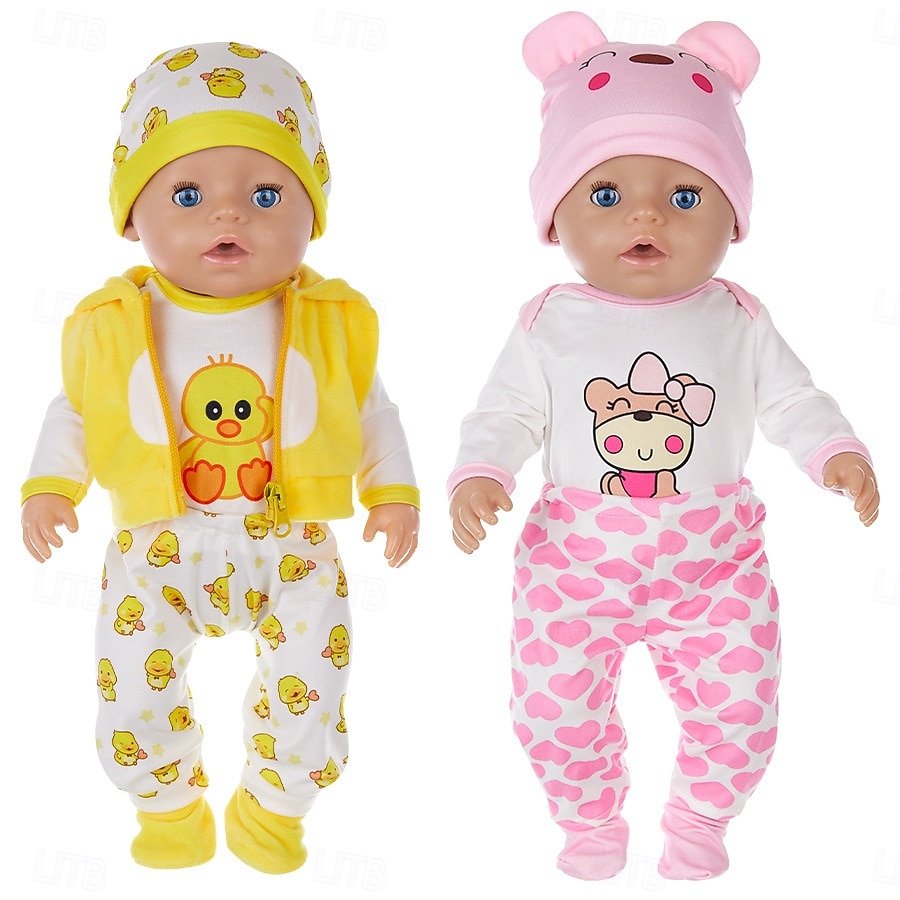 Lot De 18 Vêtements Bébé Fille 3 Mois / Poupée Reborn 55cm – Ensembles, Pyjamas…