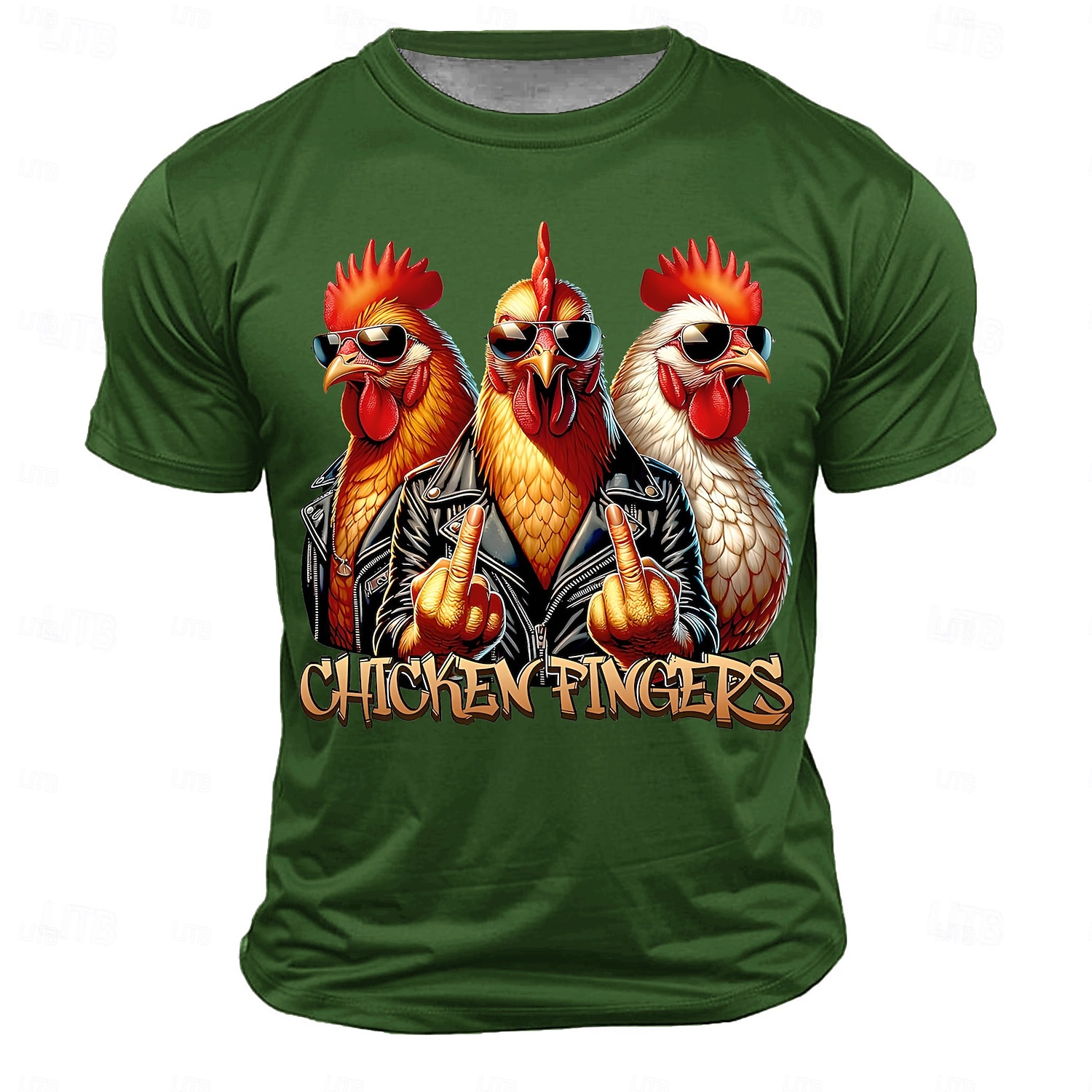 Herr Tupp T-shirt Kortärmad T-shirt 3D-tryck Rund hals Skjorta Mode Fritids- Gata Utomhussport Dagligen Svart Vit Rubinrött Sommar Vår Kläder S M L XL XXL XXXL 2025 - $17.99 –P5