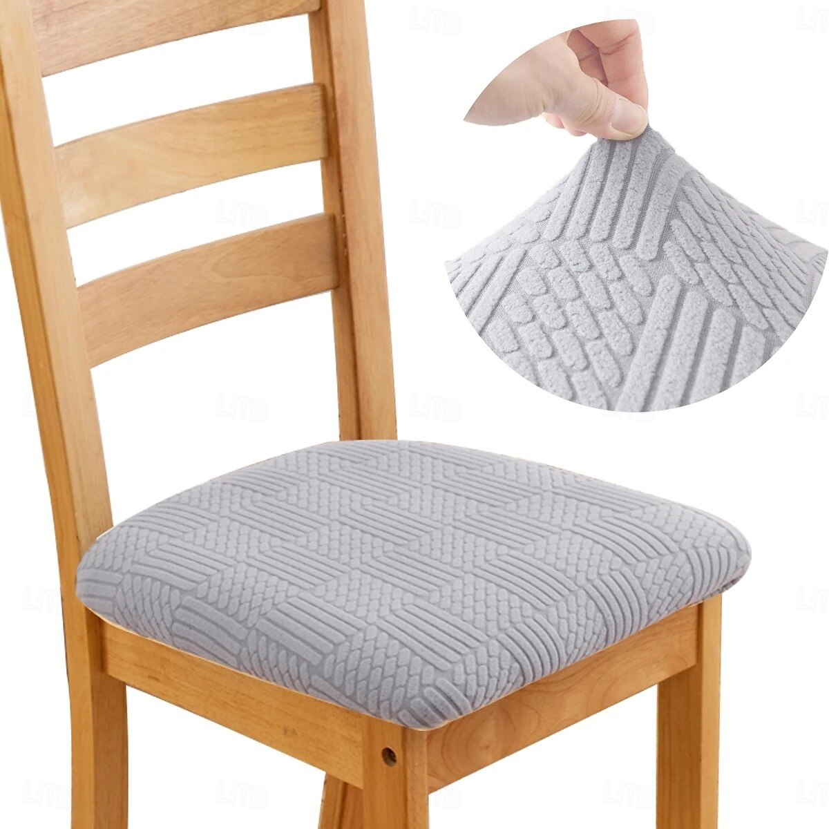 Stretch Jacquard Dining Chair Seat Covers Removable and Washable Elastic Slipcovers Perfect for Protecting Upholstered Dining Chair Cushions Adds Comfort and Style to Your Dining Room Decor 2025 - $10.99 –P8