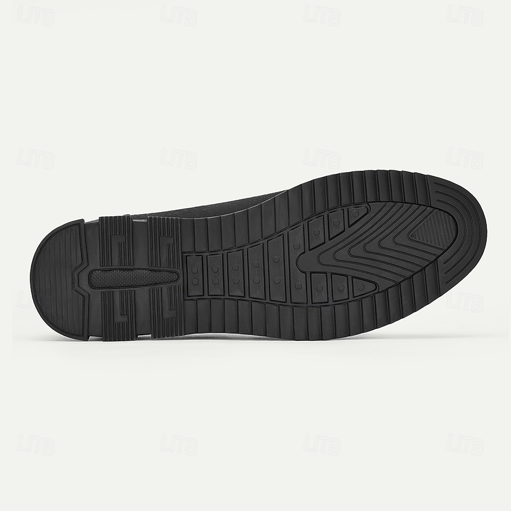 Schwarze Freizeit-Sneaker für Herren mit strukturiertem Obermaterial und mehrfarbiger Zwischensohle – stylische Schnürschuhe für jeden Tag und die Freizeit 2025 - $42.99 –P7