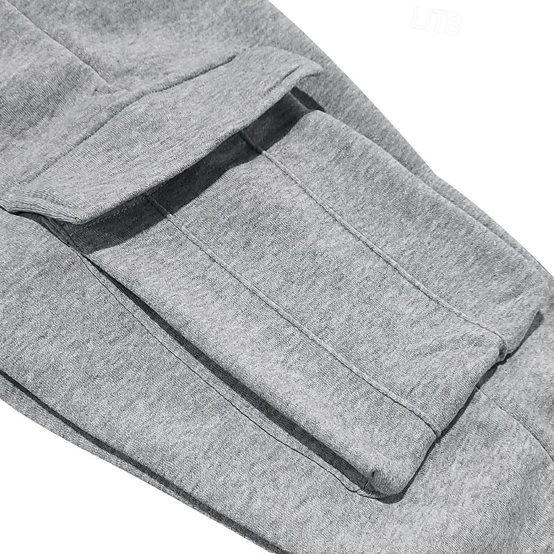 Per uomo Pantaloni da Tuta Cargo Pantaloni da tuta Pantaloni in Pile Joggers Pantaloni Coulisse Elastico in vita Multi-tasche Semplice Traspirante Lunghezza intera Casuale Quotidiano All'aperto Moda del 2026 a $21.99 –P11