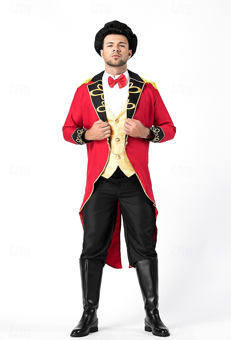 Dompteur Faschingskostüme Austattungen Kostüm Zirkusjacke Erwachsene Herren Leistung Party Klub Halloween Karneval Einfaches Karnevalskostüm 2025 - $114.99 –P1