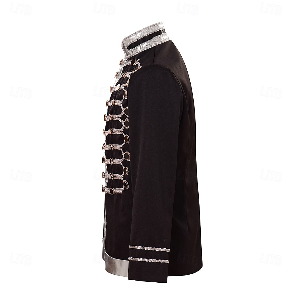 Retro Vintage Rococo Coat Masquerade Circus Jacket Prince Aristocrat Men's Carnival Masquerade Mardi Gras Event / Party Adults' Coat Spring Fall & Winter 2025 - $60.99 –P3
