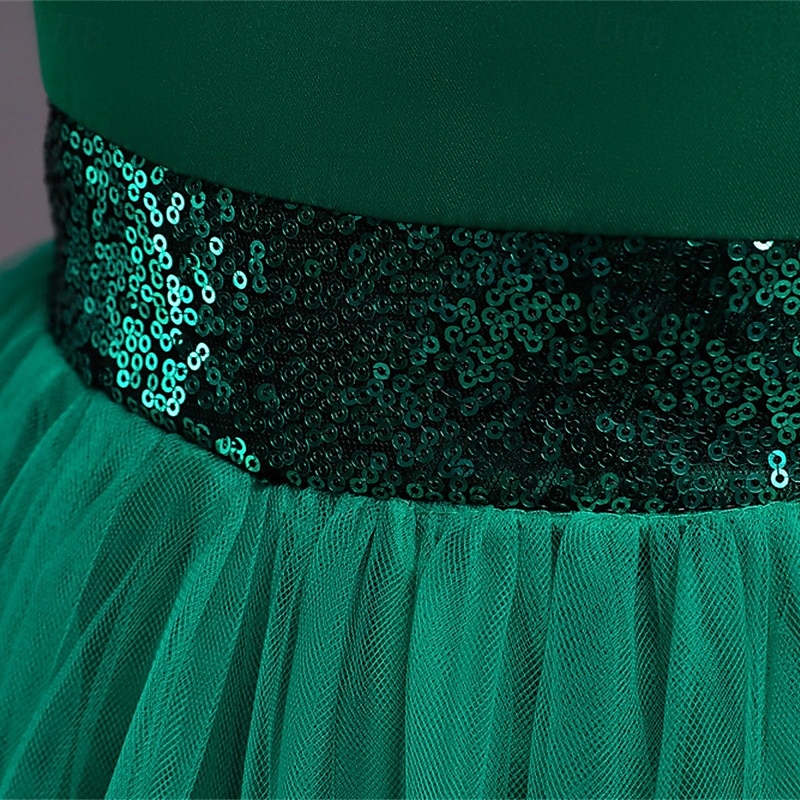 Bambino Da ragazza Vestito da festa Tinta unica Senza maniche Prestazioni Compleanno Retato Bellissimo Dolce Poliestere Asimmetrico Vestito da festa Vestito svasato Abito linea A Estate 4-12 anni del 2025 a $39.99 –P5