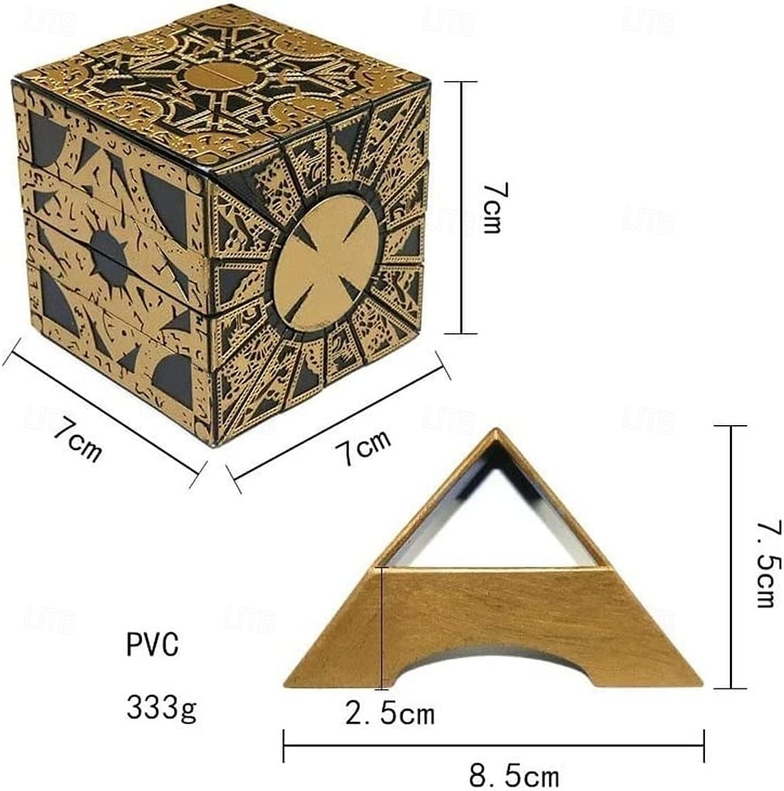 Detachable Hellraiser Puzzle Box, Hellraiser Puzzle Box Functional, Deformation Detachable Lock Puzzle Box. with Base 2025 - $27.99 –P9