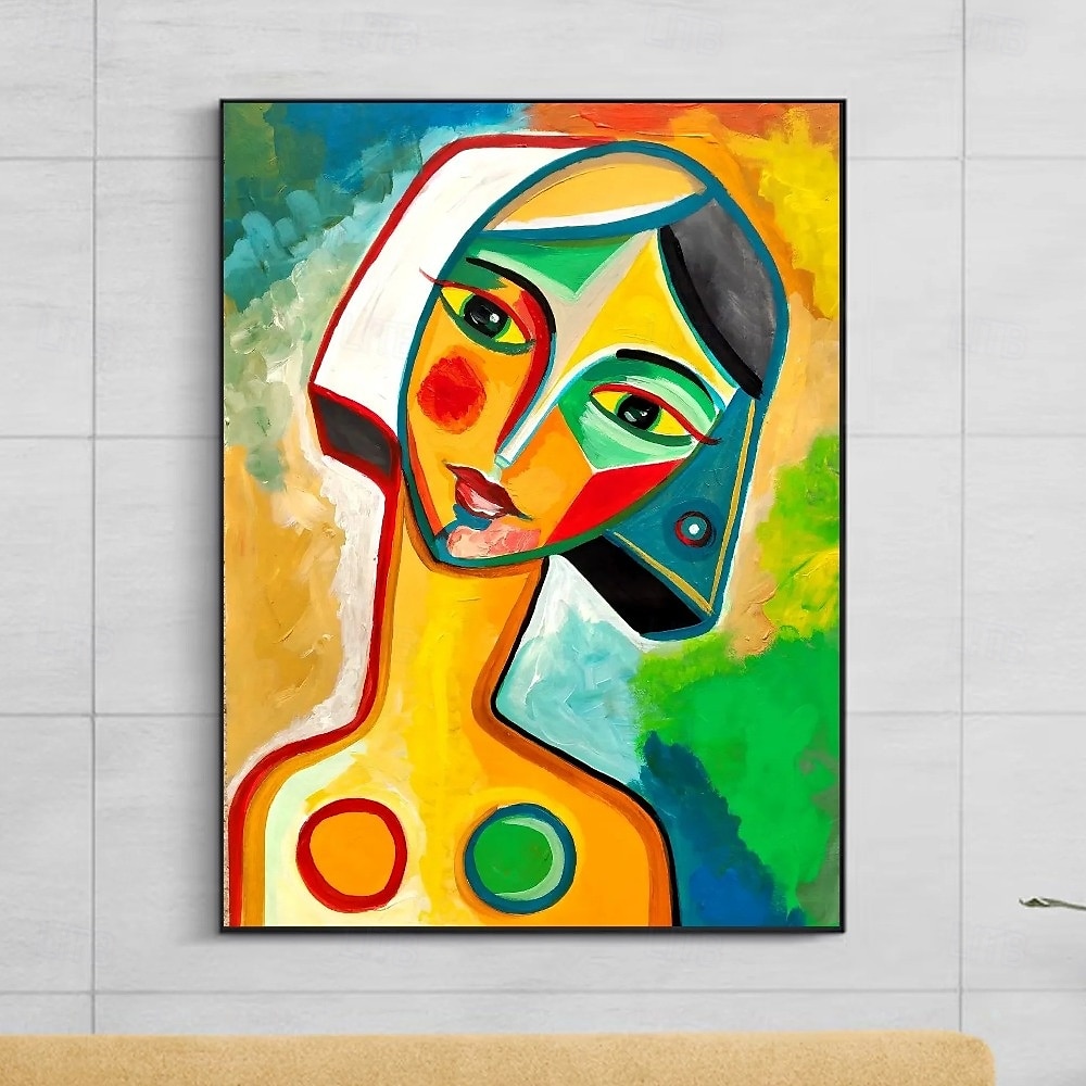 pablo picasso vrouwen abstract olieverfschilderij met de hand geschilderd pablo picasso canvas kunst schilderij muur pablo picasso stijl schilderij voor woonkamer slaapkamer huisdecoratie muurkunst 2025 - $116.99 –P5