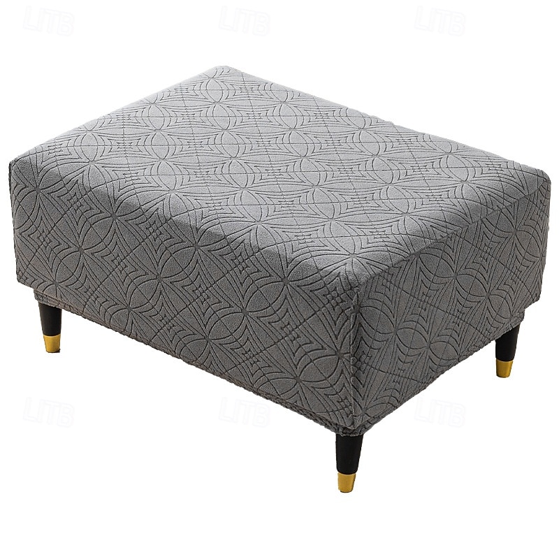 Copri pouf quadrato, copri pouf spesso ed elastico di grandi dimensioni per pouf quadrati di grandi dimensioni, copri mobili extra large e copri poggiapiedi per l'arredamento del soggiorno del 2025 a $12.49 –P6