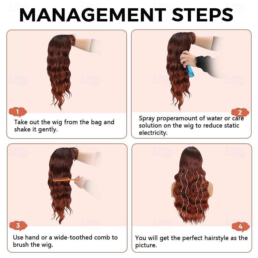Wigs with Bangs,Long Curly Wig for Women Long Wavy Wig Synthetic Hair Wig for festival holiday Use 2025 - $19.49 –P9