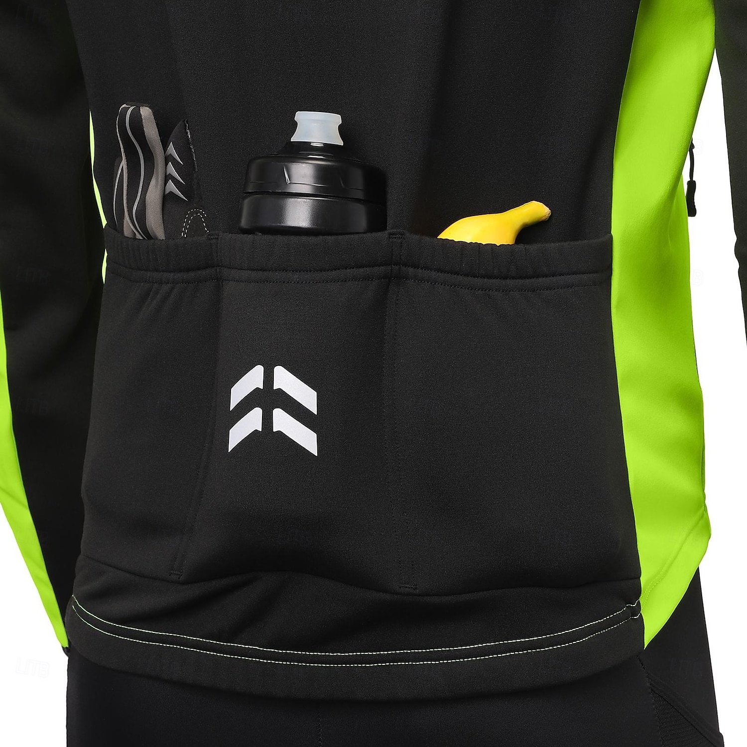 Arsuxeo Herren Fahrradjacke Radjacke Fleecejacke Winter Radfahren Warm Feuchtigkeitsableitung Atmungsaktivität Fahhrad Jacke Kapuzenshirt MTB Mountain Rennrad Radfahren in der Stadt Schwarz Orange 2025 - $54.99 –P11