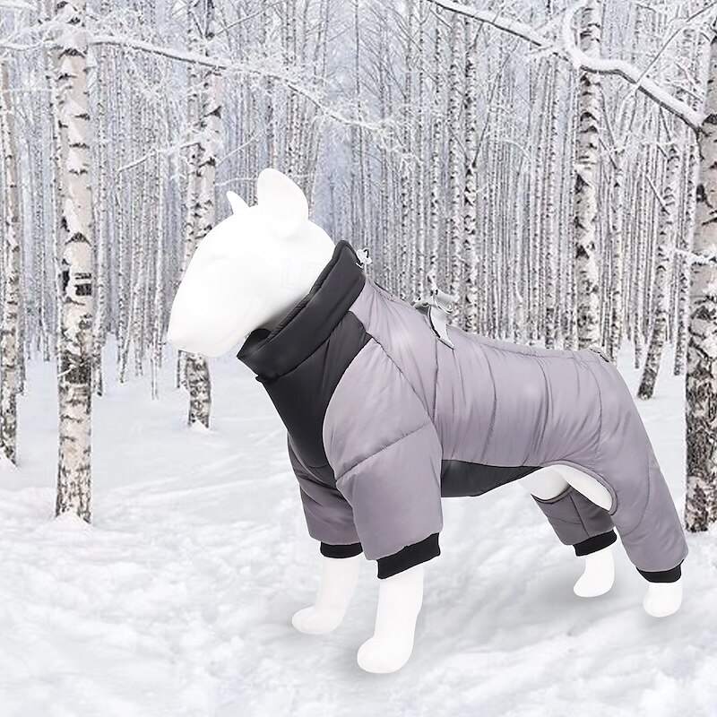 Dog Coat Jacket Puffer Jacket Winter with Harness Winter Reflective Windproof Warm Water-Resistant Outdoor Small Medium 2025 - $20.99 –P16
