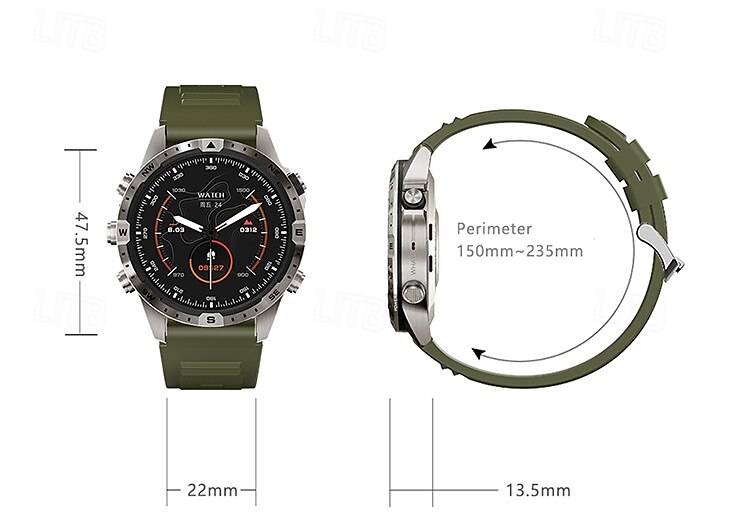 GT45 Smart Watch Men Bluetooth Call Outdoor Sports Voice Assistant Compass Health Monitoring Fitness Tracker Smartwatch 2025 - $68.99 –P11