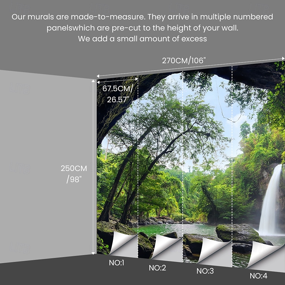 Custom Wallpaper Personalized Peel and Stick Make your Own Mural 3D Livingroom Bedroom Kitchen Bathroom 98"x106"(250x270cm) 2025 - $173.99 –P1