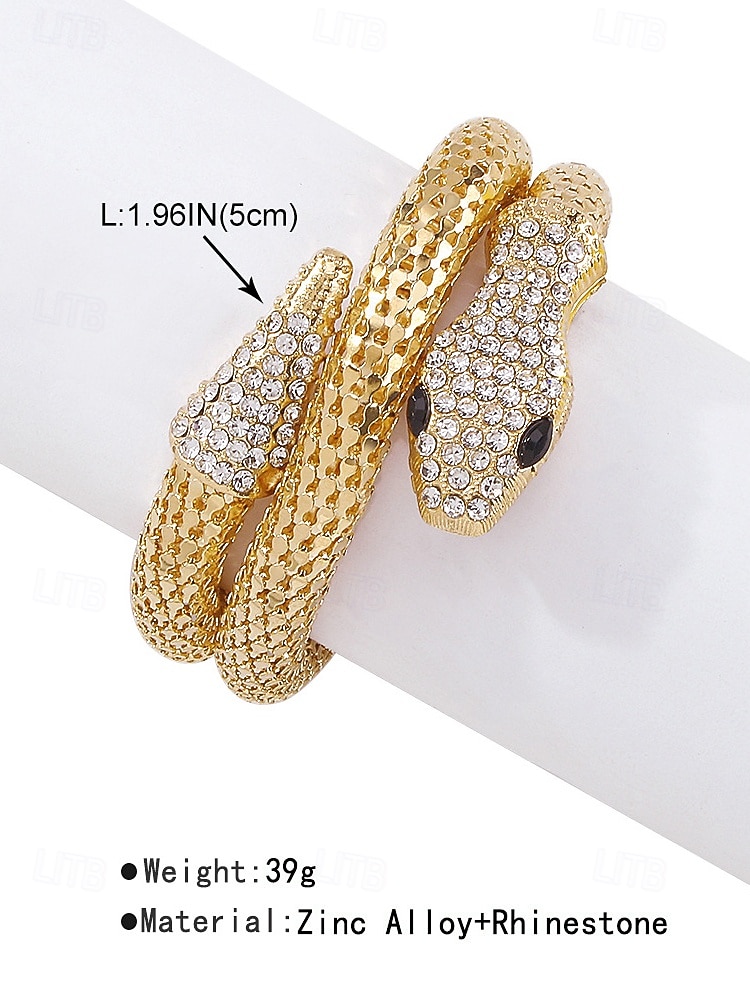 2026年 女性用のエレガントなゴールドのスネークネックレス - 特別な機会やパーティーにぴったりの、ラインストーンをちりばめた蛇のデザインのステートメントジュエリー  コレクション – $9.99 –P9