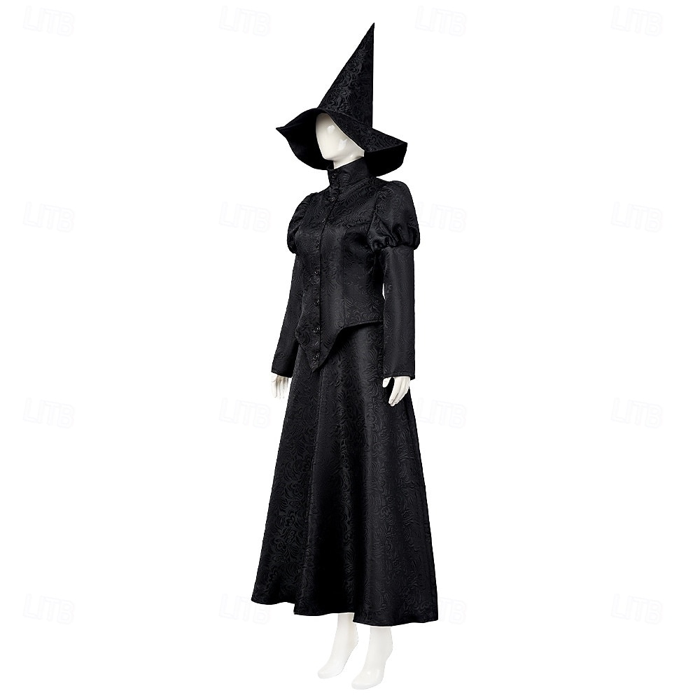 Bruxa Fada Elphaba Roupa Ocasiões Especiais Noite de Walpurgis Trajes temáticos de filmes e séries Cosplay filme for Mulheres Adulto Dia Das Bruxas Carnaval Espetáculo Festa Palco de 2025 por $79.99 –P2