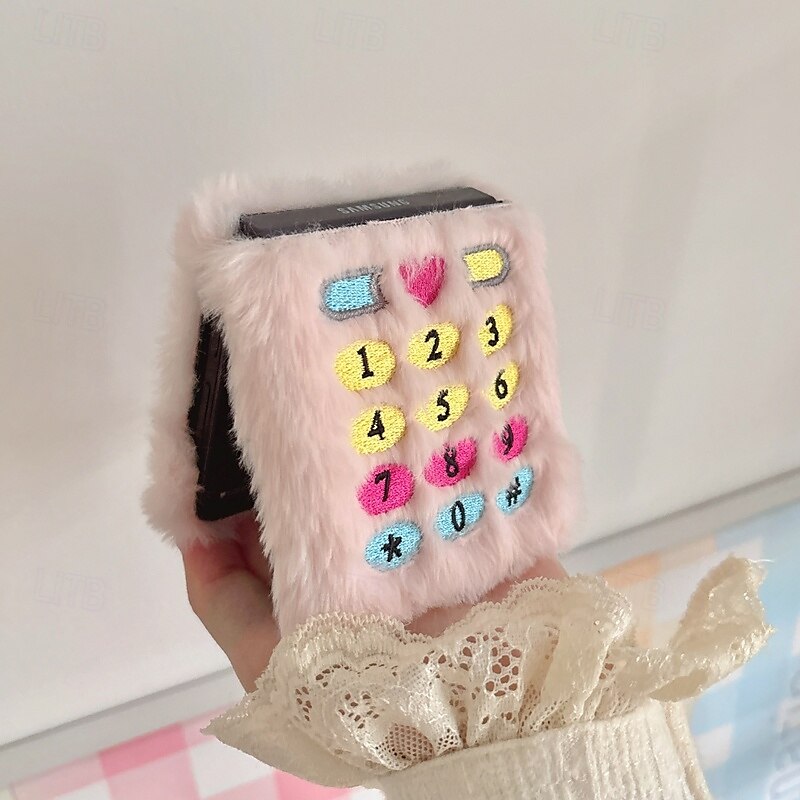 telefone Capinha Para Z Flip 7 Z Virar 6 Z Flip 5 Z Flip 4 Z Flip 3 Capa traseira Antichoque Retro Felpudo de 2025 por $19.99 –P8