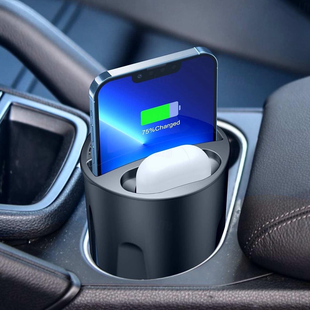Support de chargement sans fil multifonction 4 en 1 pour téléphone Qi et Airpods 3/2/Pro, support de téléphone pour chargeur sans fil compatible avec la voiture de 2025 ? $47.99 –P5