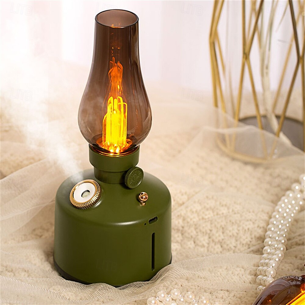 Lamp Air Humidifier Ambience Lamp Mute Retro Humidifier USB Small Fragrance Diffuser with Light for Home Office 2025 - $32.99 –P6