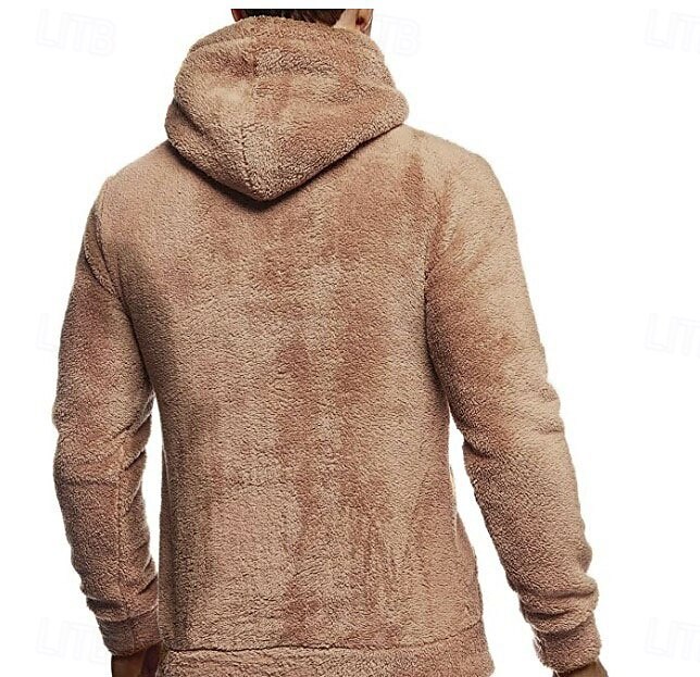 Per uomo Felpa con cappuccio Felpa con cappuccio pullover Felpa con cappuccio in pile Blu marino Cachi Con cappuccio Liscio Collage Sportivo Informale Giornaliero Poliestere Streetwear Informale del 2025 a $26.99 –P4