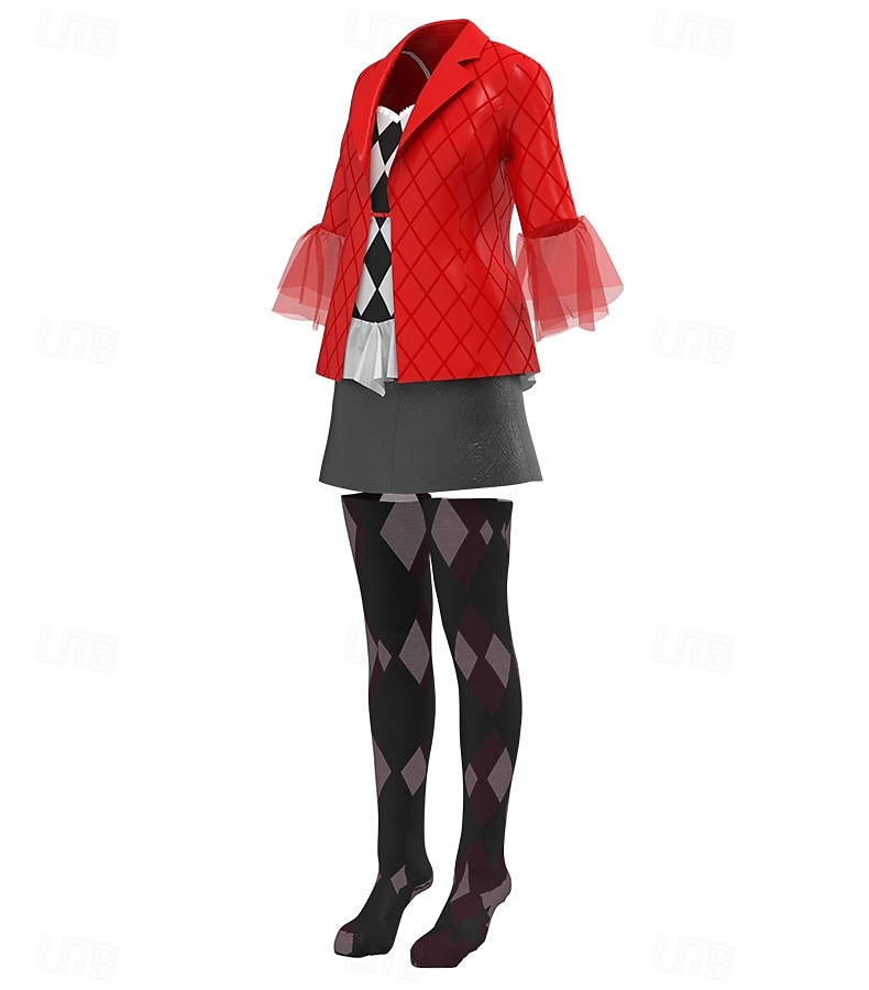 bufón Joker: Folie à Deux Harley Quinn Falda Accesorios Calcetines y Medias Cosplay Cosplay de película for Mujer Adulto Carnaval Rendimiento Fiesta 2025 - $70.99 –P5