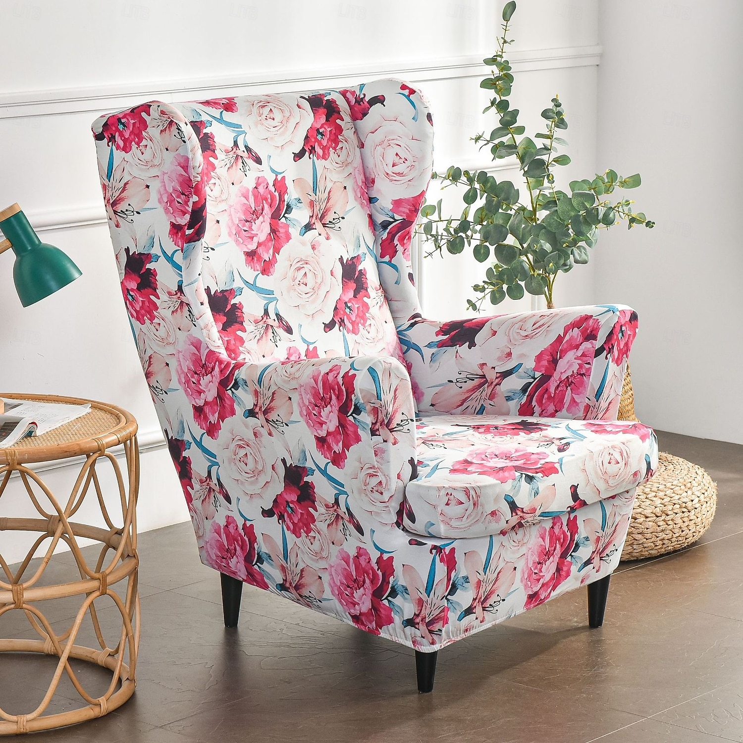 capa elástica para cadeira com encosto alto estampado capa para poltrona capa durável e elástica com design de estampa estilosa perfeita para proteger e refrescar sua cadeira com encosto alto ideal de 2025 por $18.99 –P7