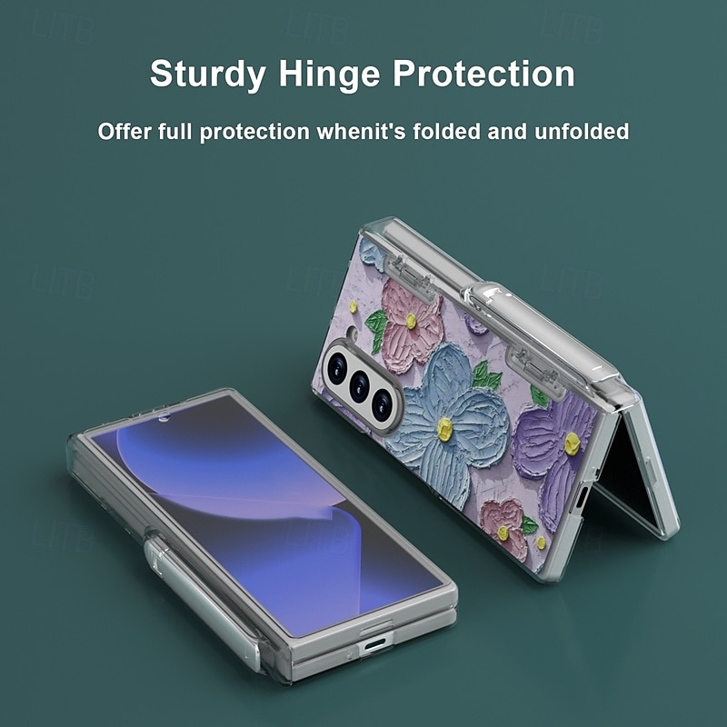 Phone Case For Z Fold 6 Wallet Case with Stand Holder Pencil Holder Shockproof Retro TPU PC 2025 - $29.99 –P1