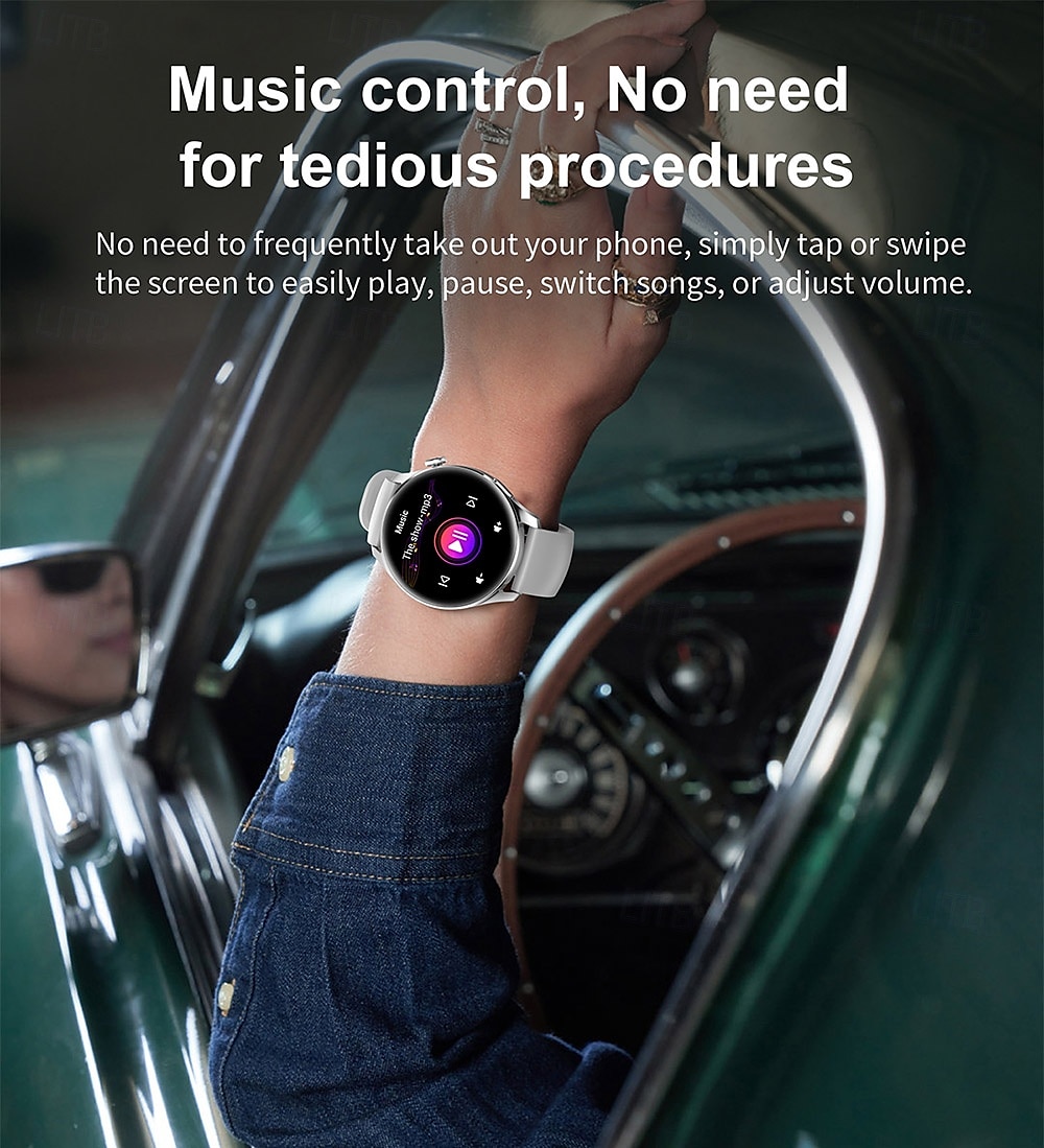 imosi 1,53-дюймовые смарт-часы для фитнеса, бега, шагомера, Bluetooth, напоминания о звонках, трекера сна, совместимые с Android, iOS, для женщин и мужчин, звонки без помощи рук, водонепроницаемые, 2025 - $37.99 –P18