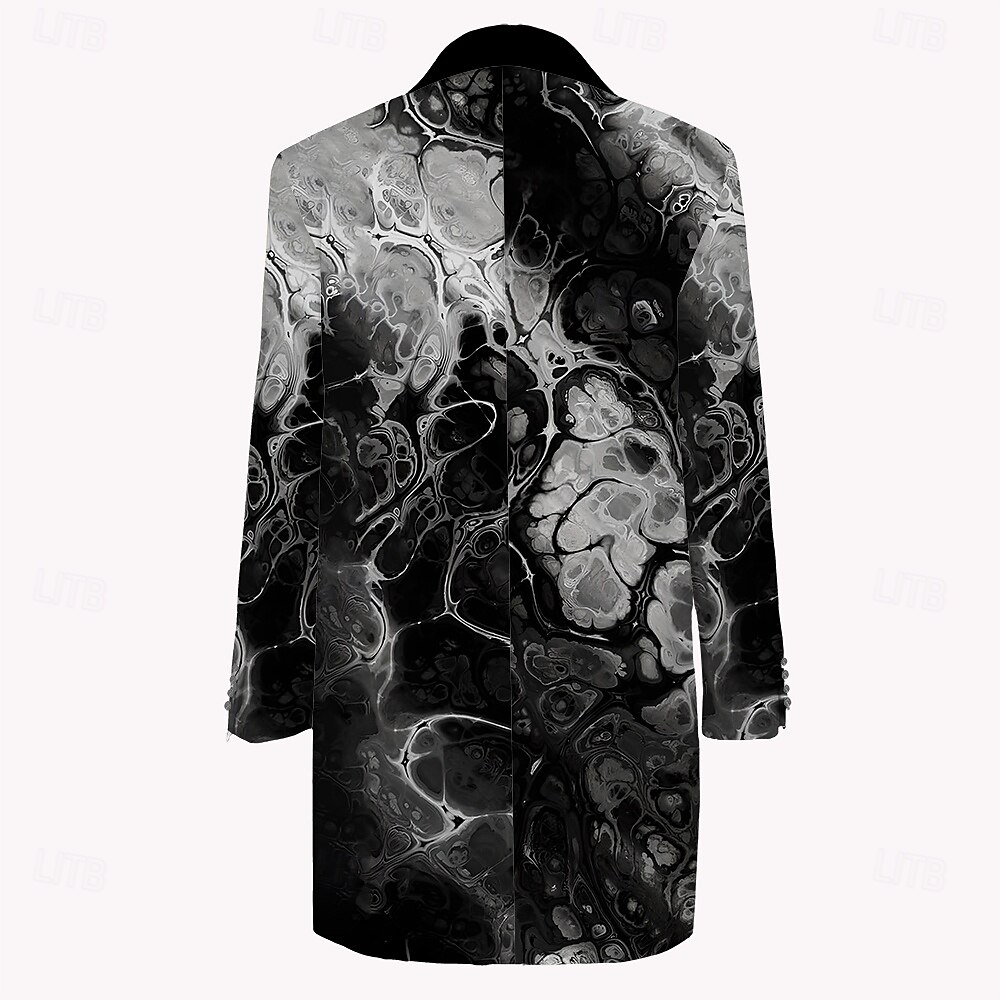 Per uomo Sabbie mobili fluenti / liquido Cappotto invernale Giacca in pile Cappotto Termale Comodo Artistico Informale Esterno Strada Da tutti i giorni Bottoni Stampa 3D Tasca frontale Inverno Collo del 2025 a $67.99 –P2