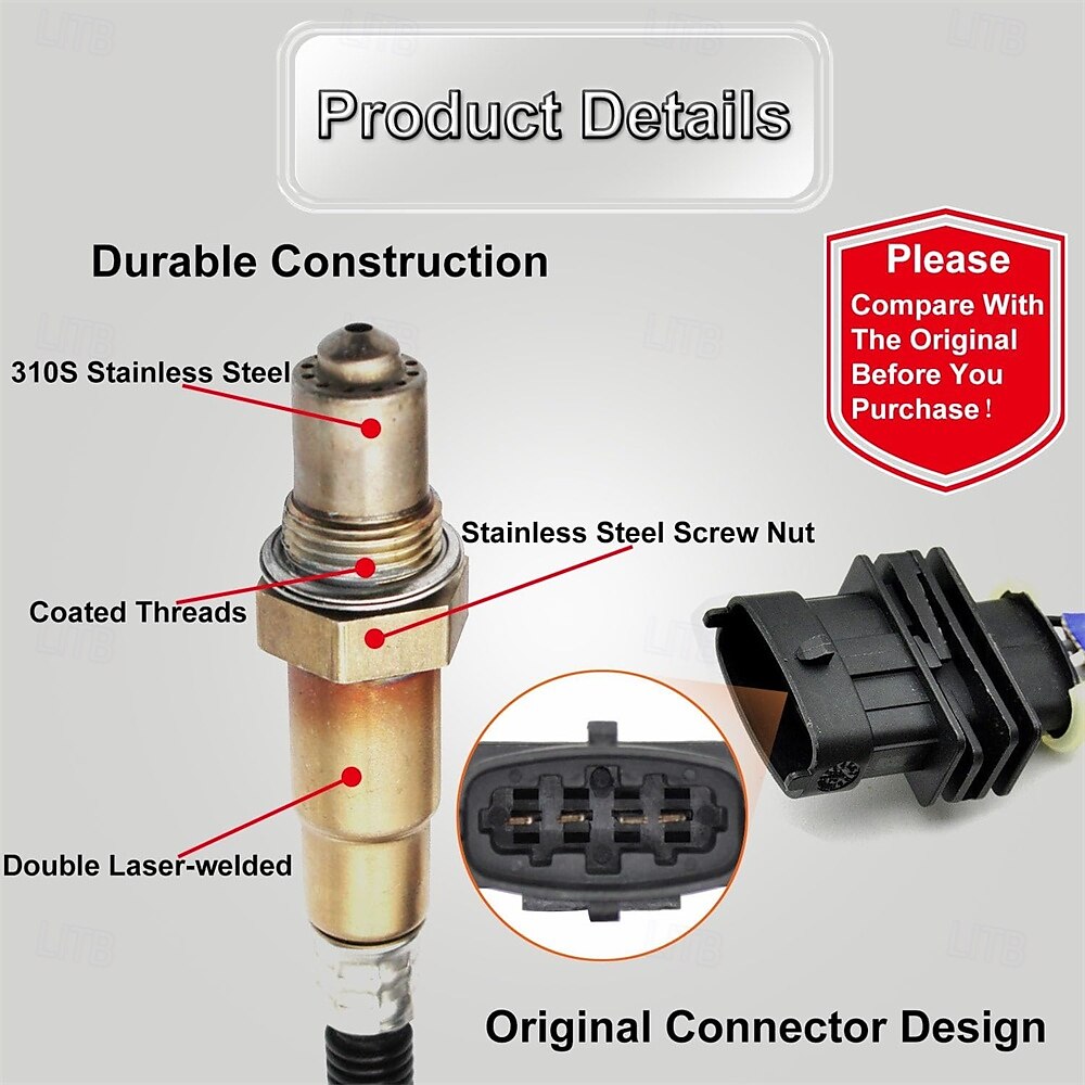 kyslíkový senzor proti proudu &downstream o2 senzor 234-4528 234-4529 vhodný pro chevy cruze 2011-2015 1,4l l4, sonic 2012-2020 1,4l l4, trax 2012-2020 1,4l l4 2025 - $43.99 –P5