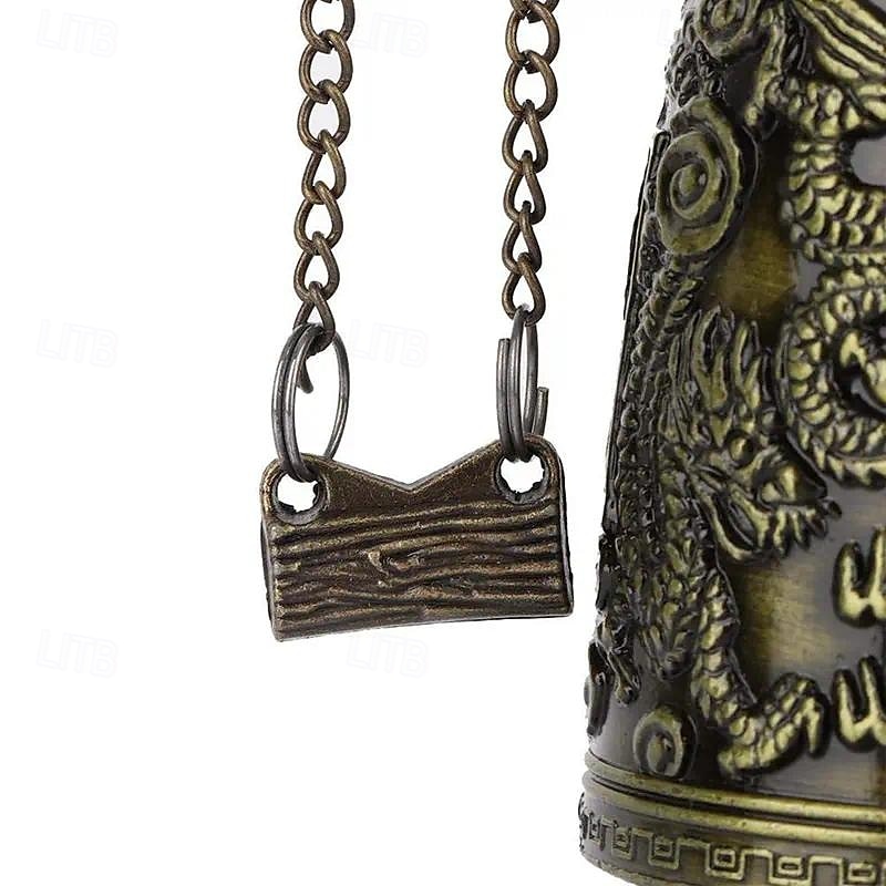 antik bronz sárkányharang - fenséges feng shui dekor - kézzel készített fémdísz gyűjtőknek  & otthoni esztétika 2025 - $9.49 –P7