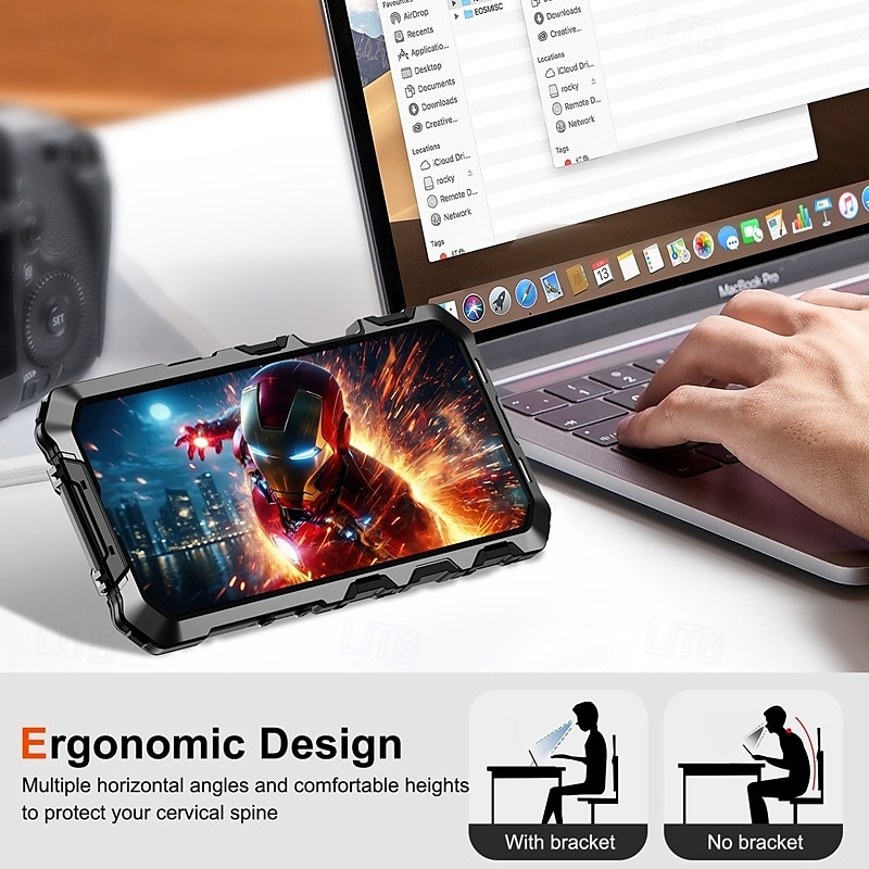 2025年 電話 ケース 用途 iPhone 16 Pro Max プラス iPhone 16 Proマックス iPhone 15 プロマックスプラス iPhone 15 Pro Max iPhone 14 Pro Max iPhone 14 Pro Max Plus バックカバー スタンド付き 耐衝撃 レトロ風 メタル シリコーン  コレクション – $36.99 –P3