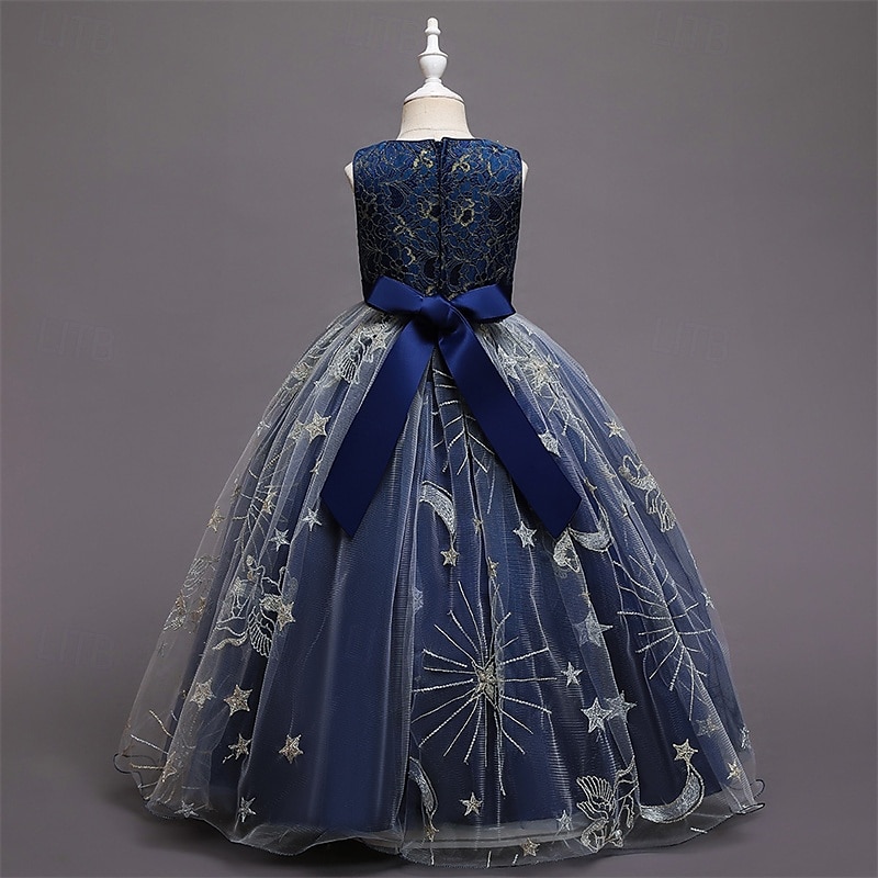 Enfants Fille Robe de fête Etoile Sans Manches Utilisation Noël Anniversaire Maille Magnifique Doux Polyester Maxi robe soirée Robe Évasée Robe Trapèze Eté 4-12 ans Rose Claire Rouge Bleu de 2025 ? $41.99 –P12