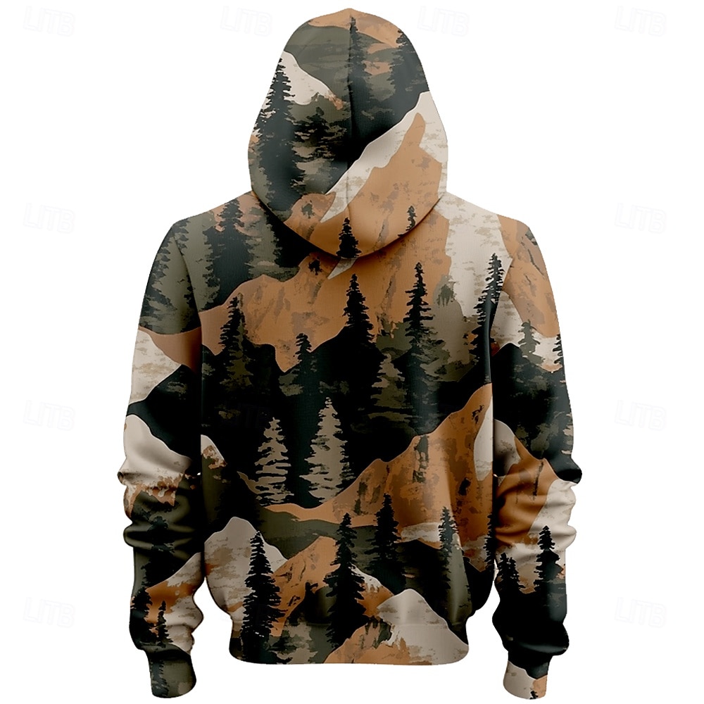 Per uomo Mimetico Cervo Felpe con cappuccio Moda Cool Manica Lunga Girocollo Ferie Uscire Abbigliamento casual alla moda Verde militare Coulisse Autunno Inverno progettista del 2025 a $29.99 –P2