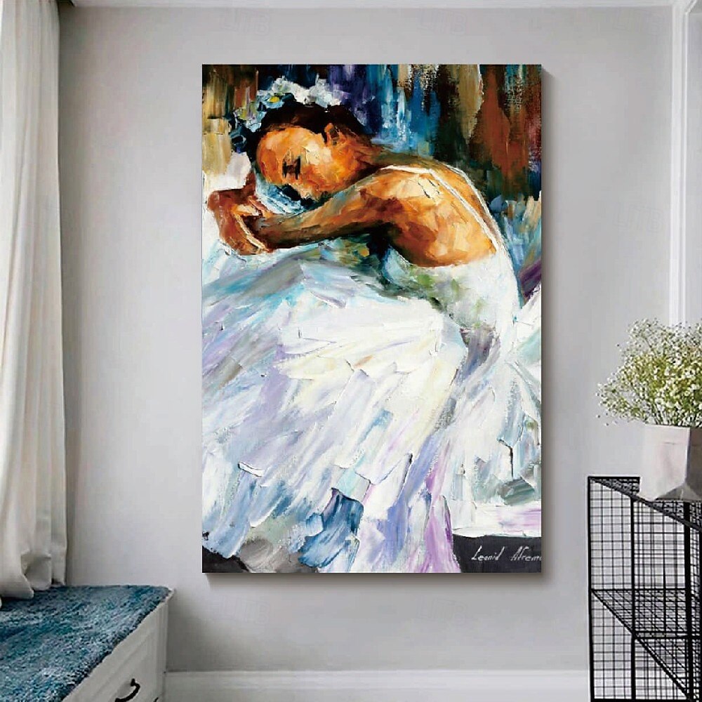 Hand painted Abstract Ballerina Dancing Girl Modern Paintings On Canvas handmade Rich Painting Modern Wall Art Hand Painted Artwork oil painting for Living Room Wall Decoration 2025 - $125.99 –P1