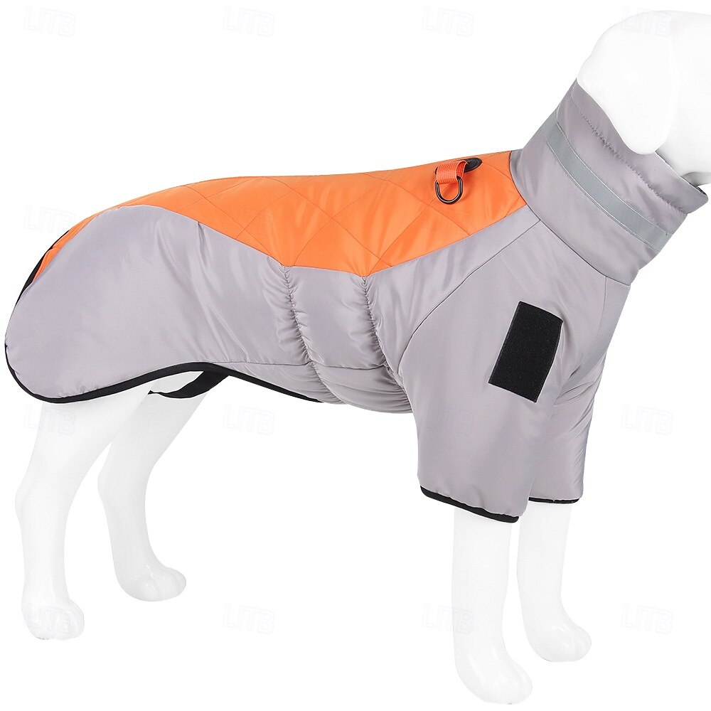 Hund Kappor Jakke Puffer Jack Vinter Reflekterande Vattentät Varm Utomhus Inomhus Hemma kläder Stor 2025 - $21.99 –P3
