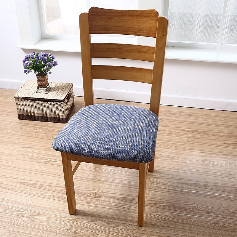 Housse de siège de chaise extensible et durable, idéale pour protéger et rafraîchir les sièges de chaise, ajoute confort et style aux chaises de salle à manger, de bureau ou de salon de 2025 ? $10.99 –P8