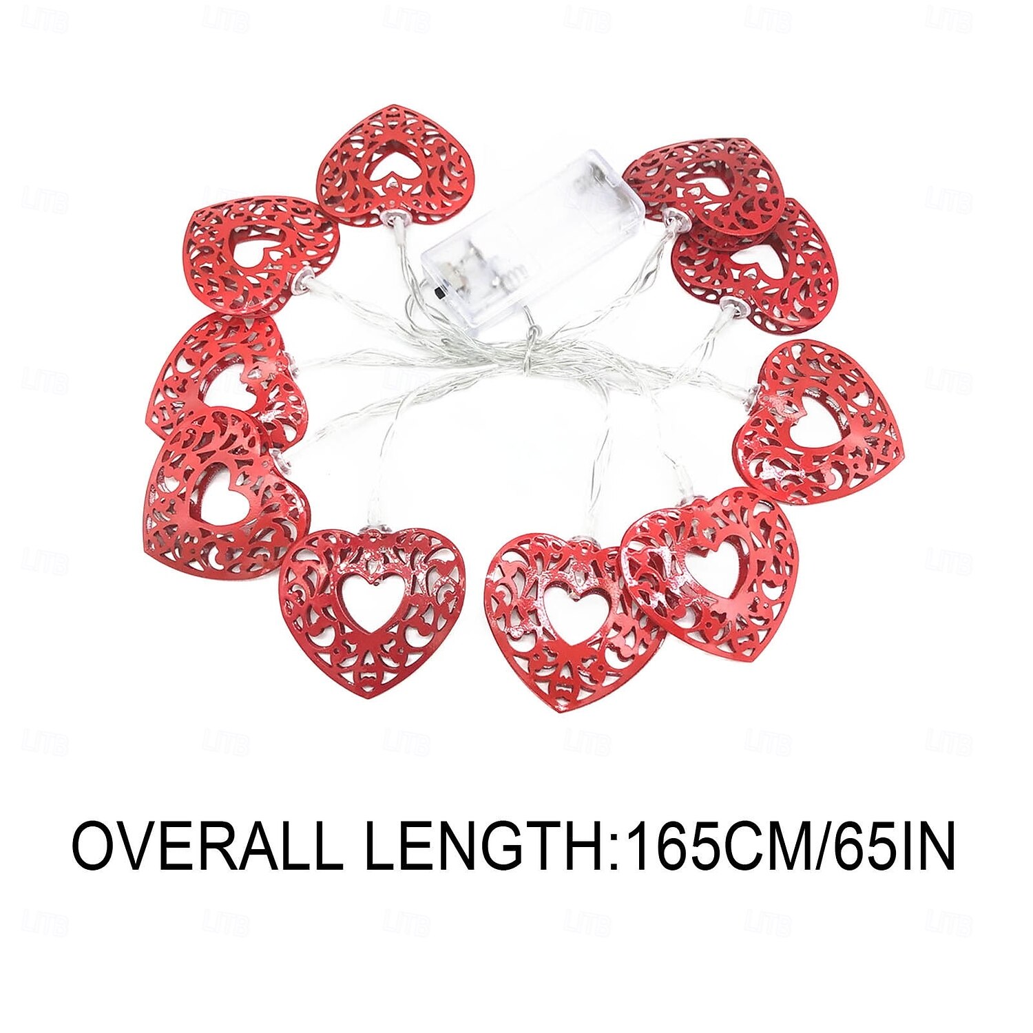 1pc Valentine's Day Love String Lights 1.65M-10Leds/3M-20Leds Battery Box USB Power Supply Valentine's Day Mother's Day Christmas New Year Indoor Atmosphere Decoration Light String 2025 - $9.49 –P8