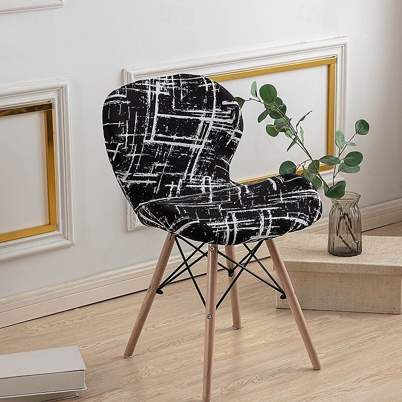 Funda elástica para silla de comedor, funda duradera y flexible, perfecta para proteger y renovar sus sillas, agrega estilo y comodidad a la decoración de su sala de estar, comedor o oficina. 2025 - $12.49 –P8