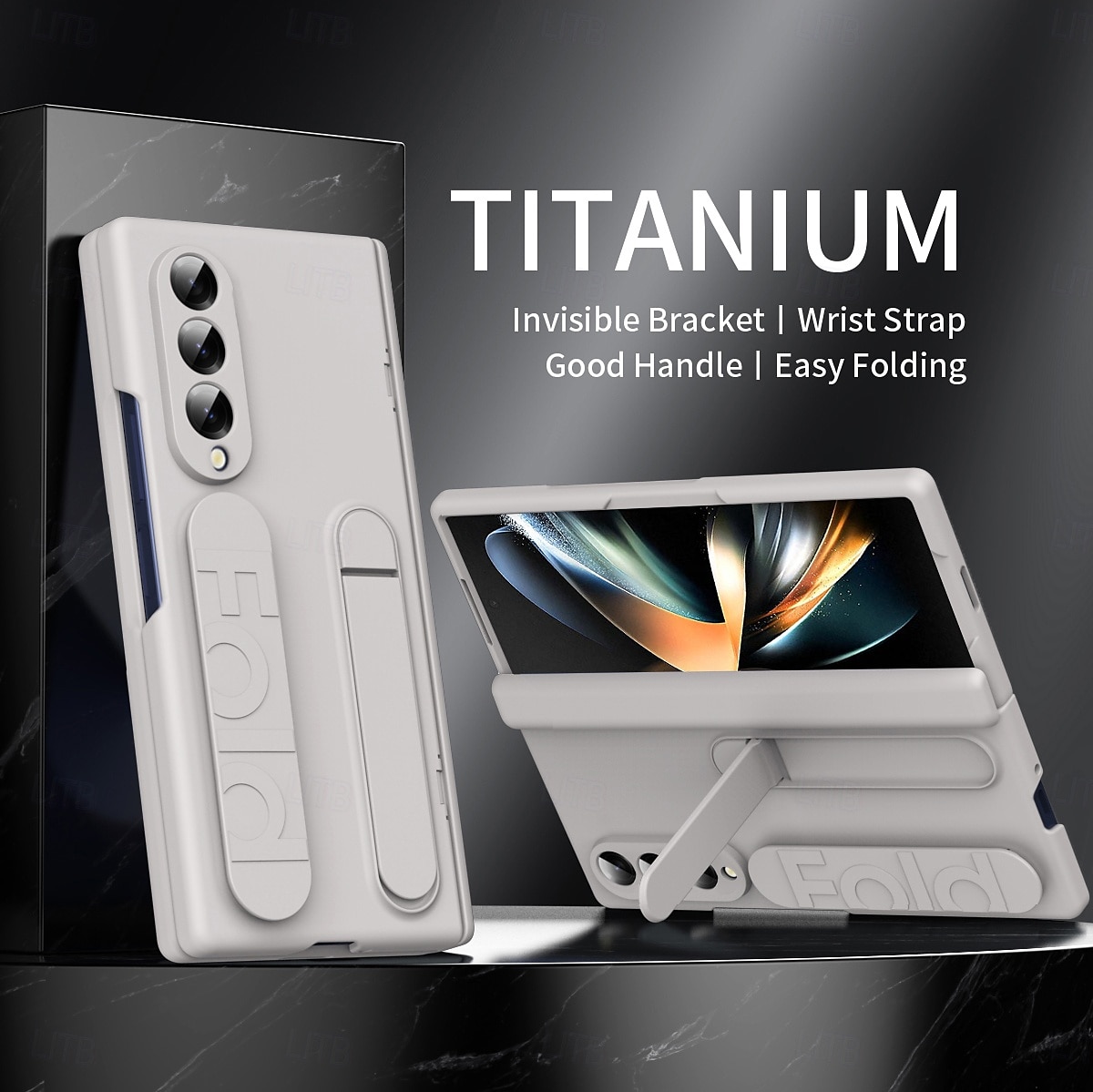 2025年 電話 ケース 用途 Zフォールド7 Zフォールド6 Z Fold 5 Z Fold 4 Z Fold 3 バックカバー スタンド付き 耐衝撃 レトロ風 PC シリコーン  コレクション – $27.99 –P15
