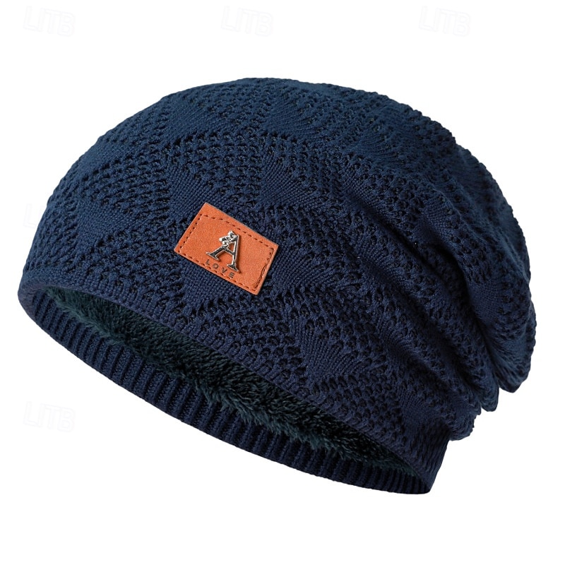 Pánské Unisex Čepice Beanie Zimní čepice Kulichy 骷髅头毛线帽 Pletená čepice Černá Fialová Akrylová vlákna Pletený Útulný Denní nošení Jdeme ven Plná / Jednobarevná Teplý 2025 - $8.49 –P7