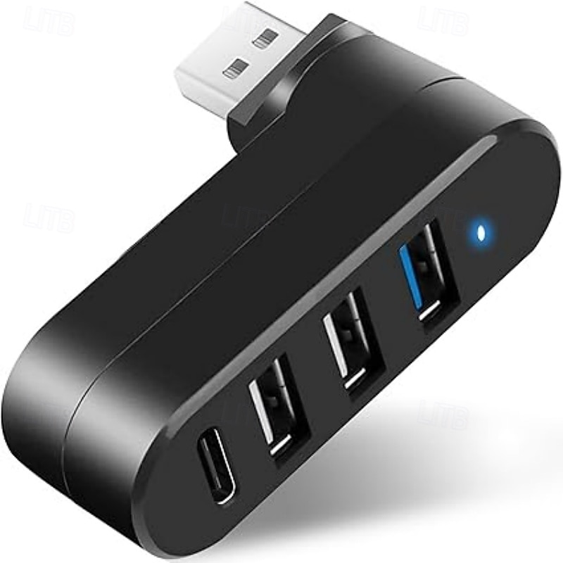 USB 3.0 концентратор 4 порта USB разветвитель удлинитель многопортовый адаптер с 3 USB портами и 1 USB C порт питания/данных для ноутбука 2025 - $17.99 –P8