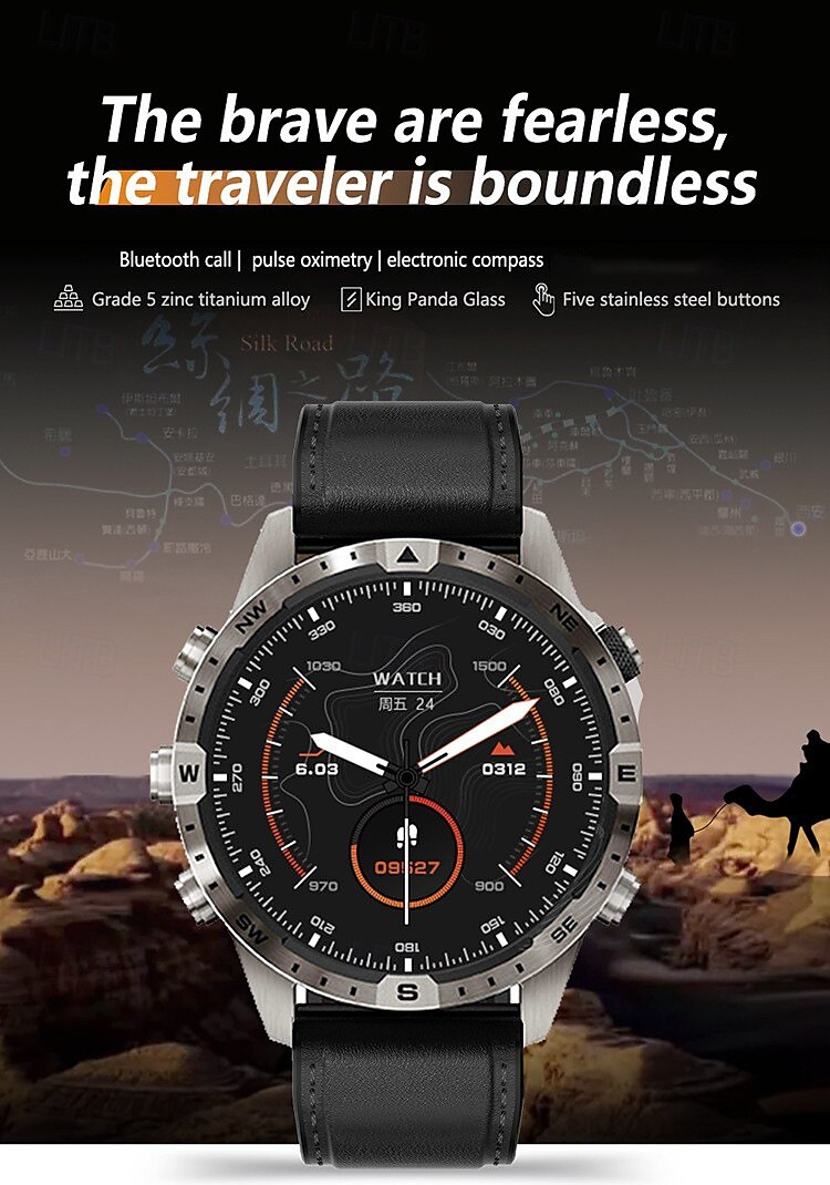 GT45 Smart Watch Men Bluetooth Call Outdoor Sports Voice Assistant Compass Health Monitoring Fitness Tracker Smartwatch 2025 - $68.99 –P1