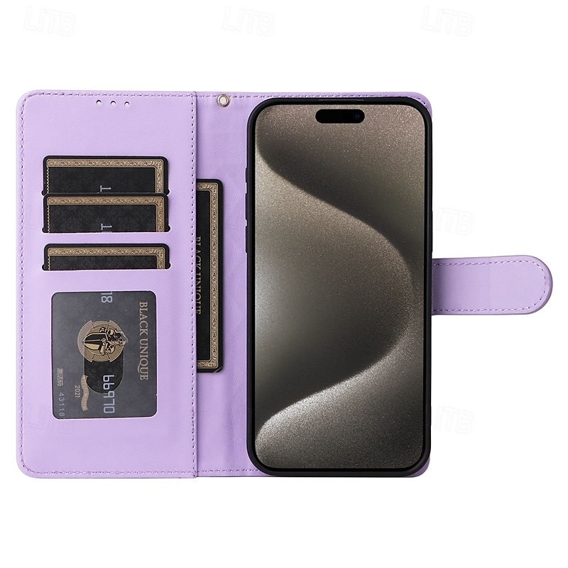 هاتف غطاء من أجل ايفون 16 برو ماكس بلس آيفون 15 برو ماكس بلس iPhone 14 13 12 11 Pro Max Plus iPhone 14 Pro Max iPhone 13 12 11 Pro Max غطاء الوجه مع حامل مع رباط المعصم فتحة لبطاقة مكتب  /  الأعمال 2025 - $15.99 –P9