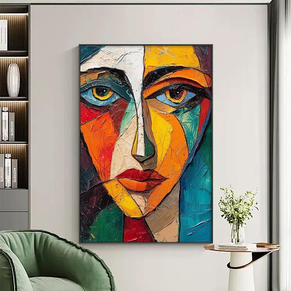 pablo picasso stijl schilderij handgemaakt pablo picasso vrouwen abstract canvas kunst olieverfschilderij handgemaakt figuur olieverfschilderij voor woonkamer slaapkamer woondecoratie pattle mes 2025 - GBP £74 –P3