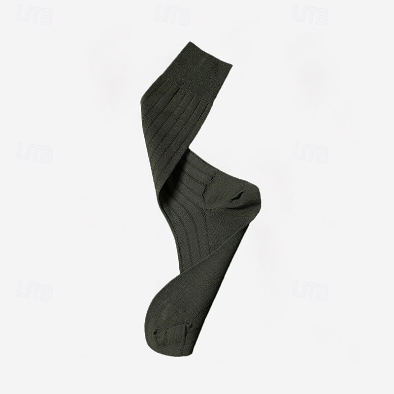 Men's 1 Pair Socks Black Red Color Solid Color Formal Wedding Anniversary Thin Spring &  Fall Knitwear Elegant 2025 - $12.99 –P7